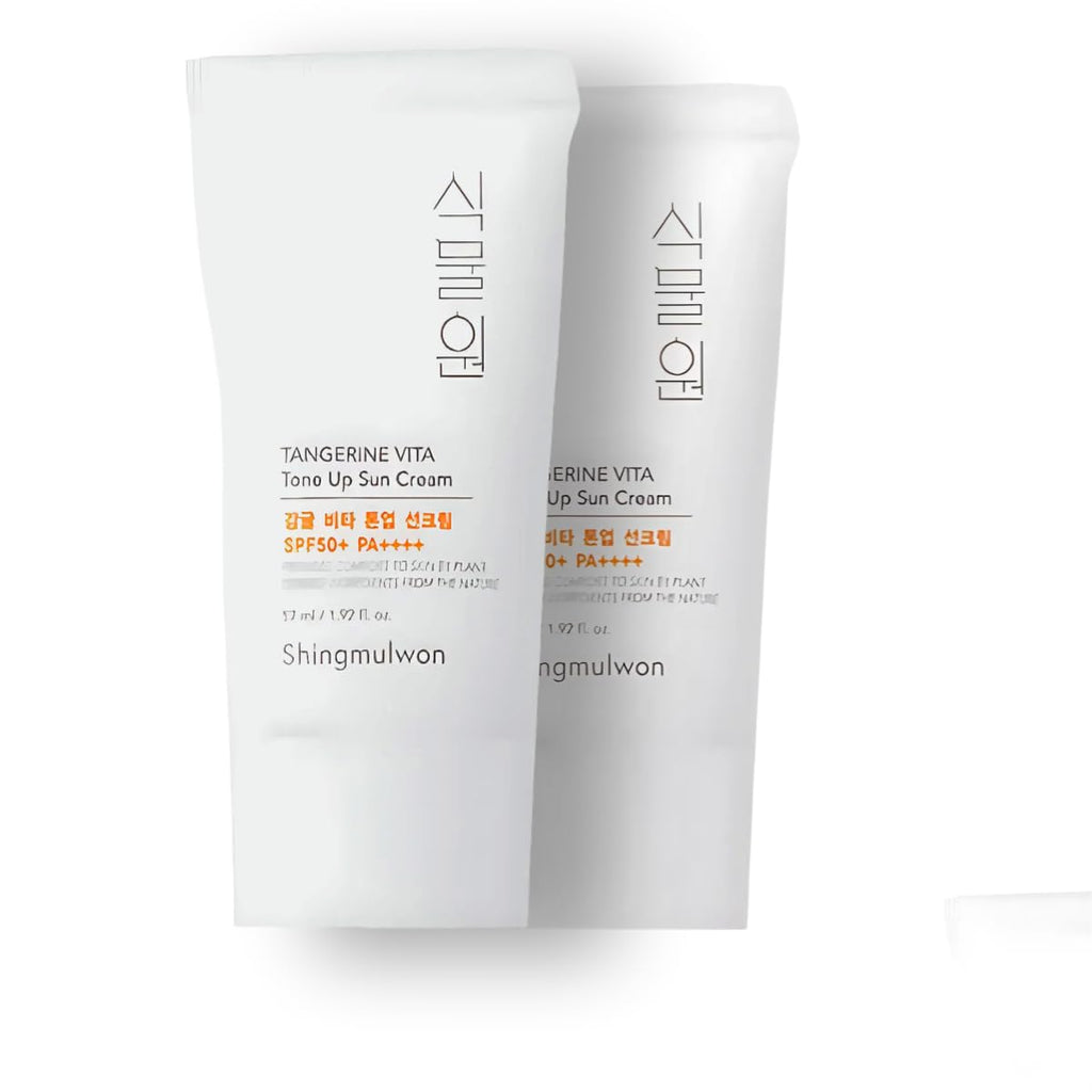 SPF 50 Citrus Vitamin C Sunscreen (2-Pack) | Travel Size, Natural, Non-Comedogenic for Sensitive Skin (Korean Skincare)