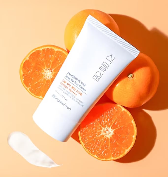 SPF 50 Citrus Vitamin C Sunscreen (2-Pack) | Travel Size, Natural, Non-Comedogenic for Sensitive Skin (Korean Skincare)