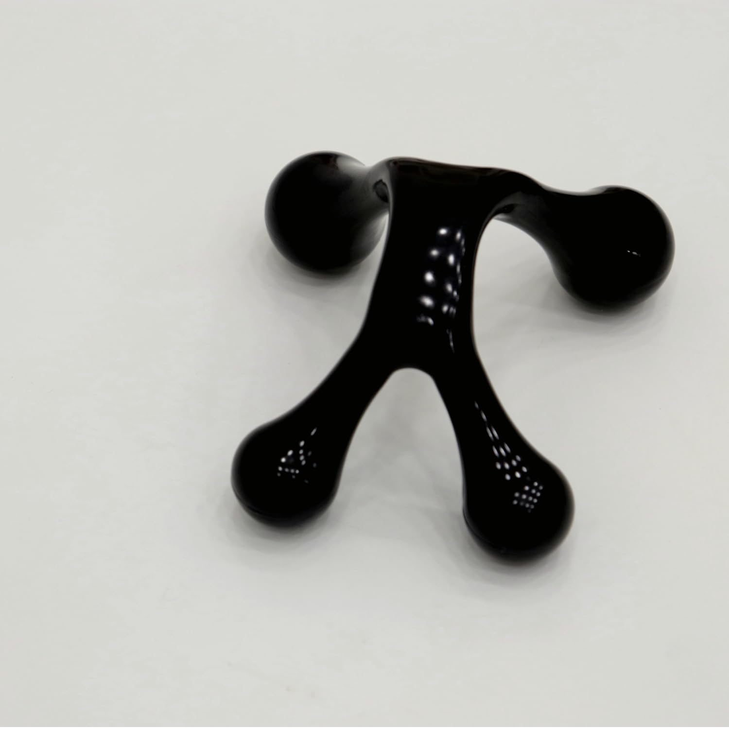 Handheld 4 Point Massager, Manual Pressure Point Tool for Full Body Pain Relief, Palm Fit Self-Massage Hook-Orange (Orange)