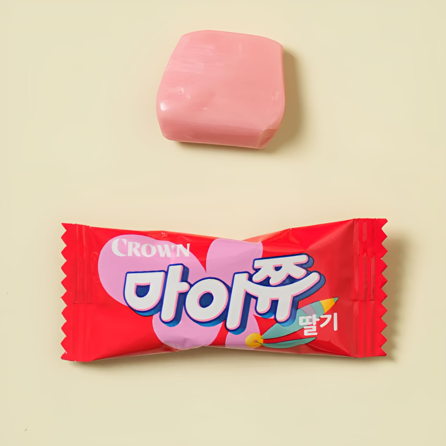 K-Food Crown MyChew Chewy Candy Variety Pack - Strawberry, Apple, Grape (3 x 72g Bags) | Authentic Korean Fruit Gummy Snack Bundle