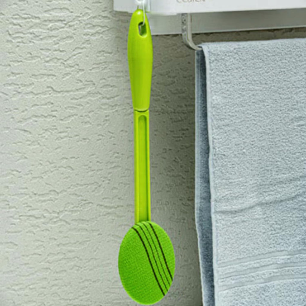 K-Beauty Ultimate Exfoliation Duo: Korean Thumb-Loop Body Scrub Mitt & Back Scrubber Stick Set Achieve Glowing Sk