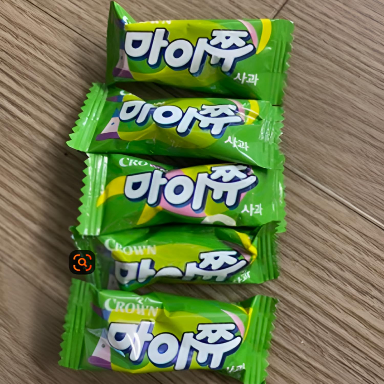 K-Food Crown MyChew Chewy Candy Variety Pack - Strawberry, Apple, Grape (3 x 72g Bags) | Authentic Korean Fruit Gummy Snack Bundle